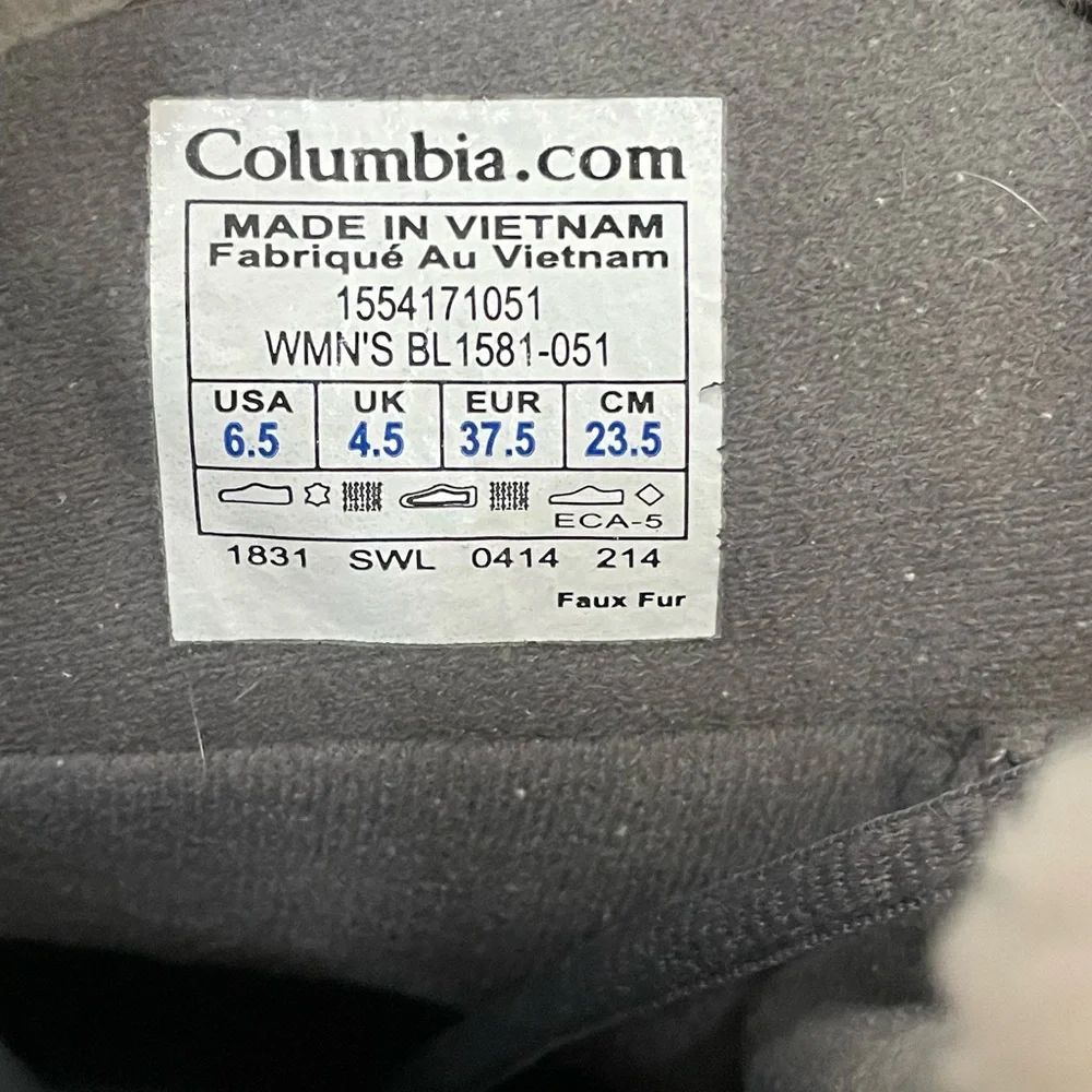 Columbia Waterproof winter snow boots Wm 6.5